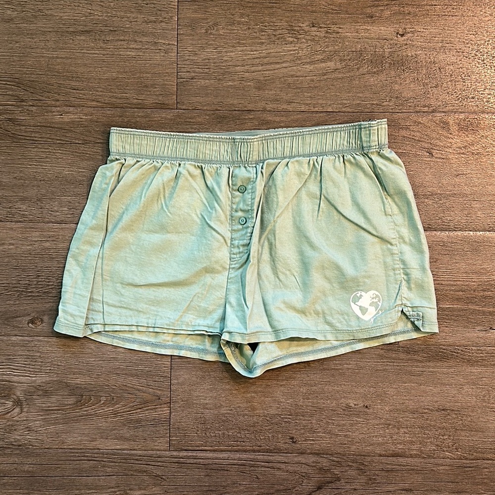 PINK Victoria's Secret Light Green Athletic Shorts